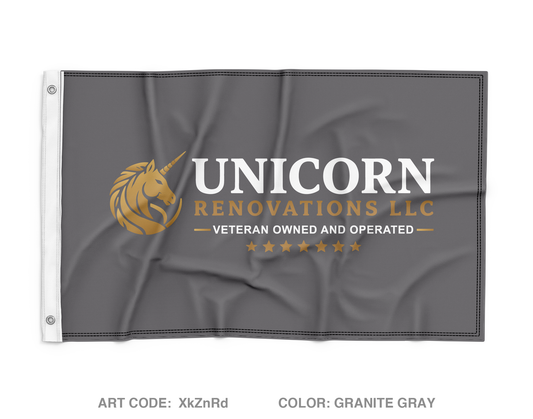 Unicorn Renovations LLC Wall Flag - XkZnRd