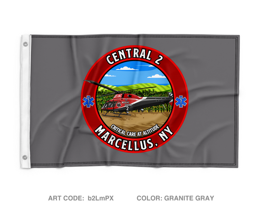 Mercy Flight Marcellus Central 2 Wall Flag - b2LmPX