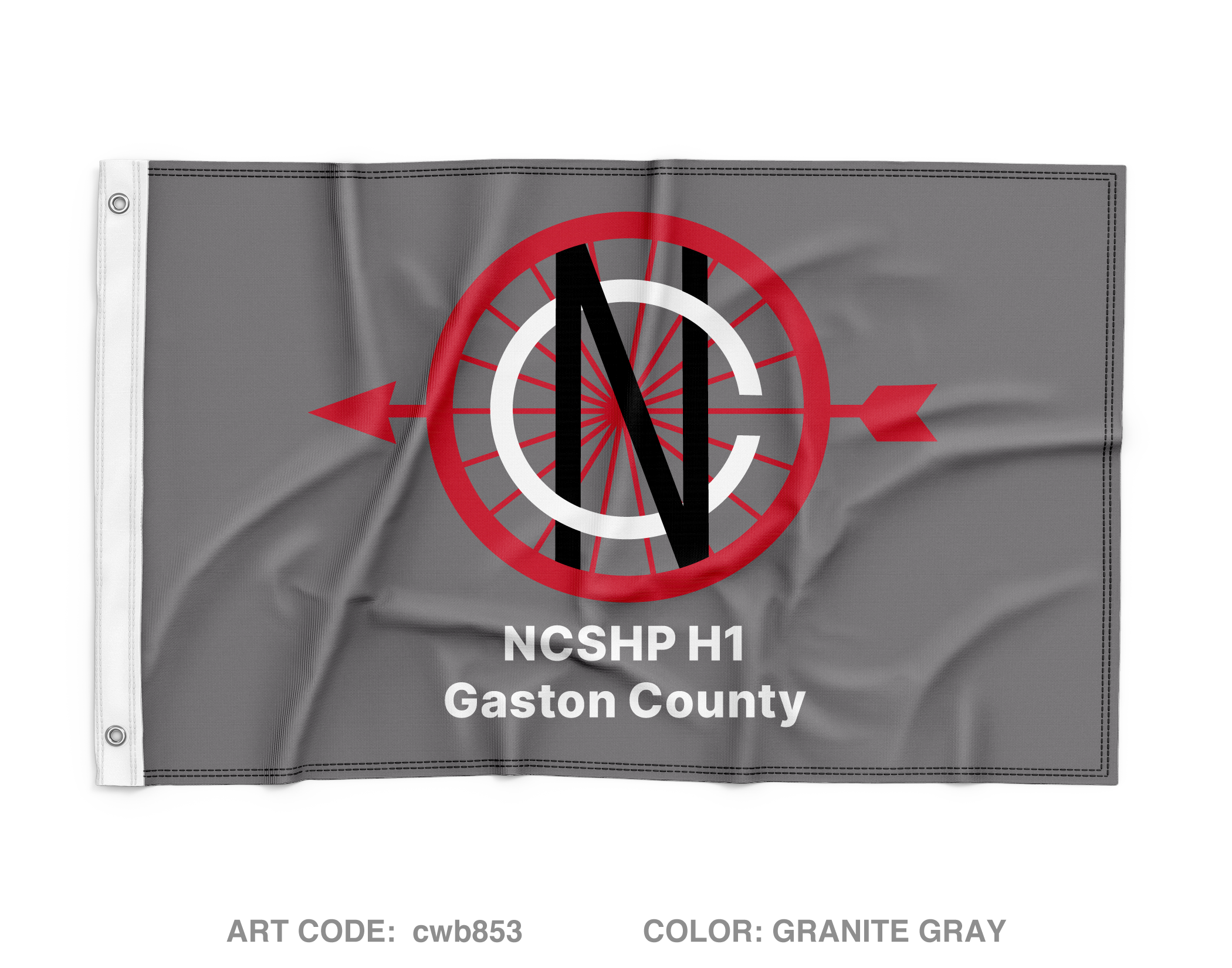 H1 Gaston County Wall Flag - cwb853 – Emblem Athletic