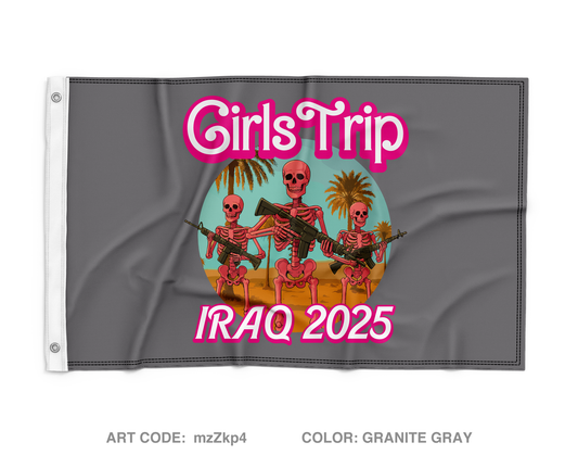 Iraq 2025 Girls Trip Wall Flag - mzZkp4