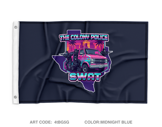 The Colony Police DeptWall Flag - 4tBG5G