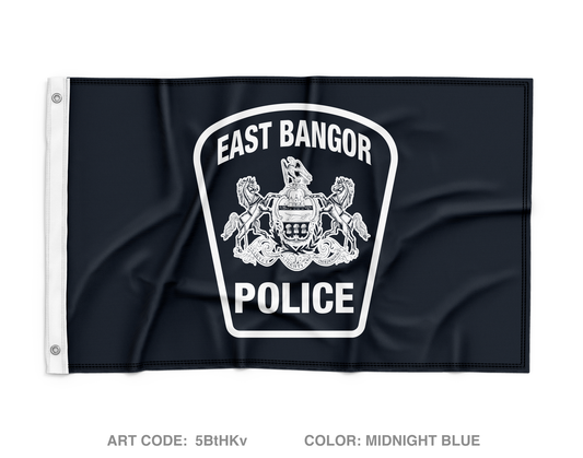 East Bangor PD Wall Flag - 5BtHKv