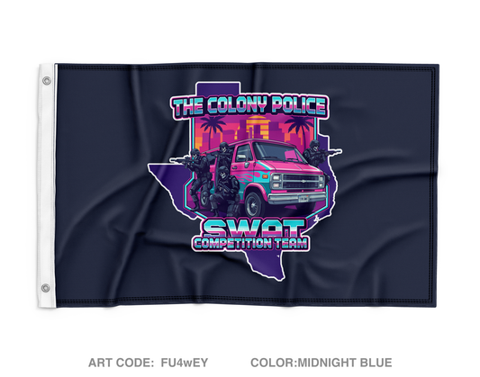 The Colony Police Dept Wall Flag - FU4wEY