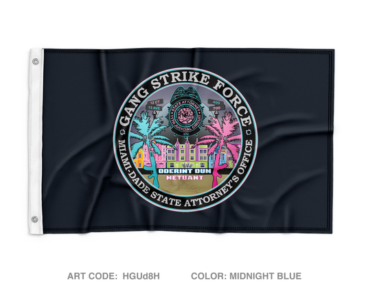 Miami Dade State Attorney - Gun Violence Unit Wall Flag - HGUd8H