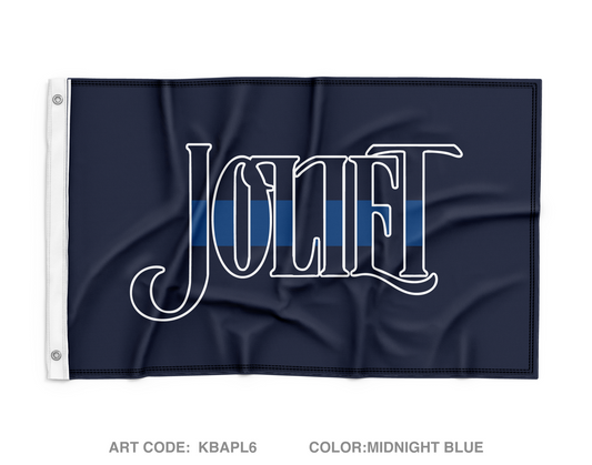 Joliet Police Dept Fundraising Collection Wall Flag - KBAPL6