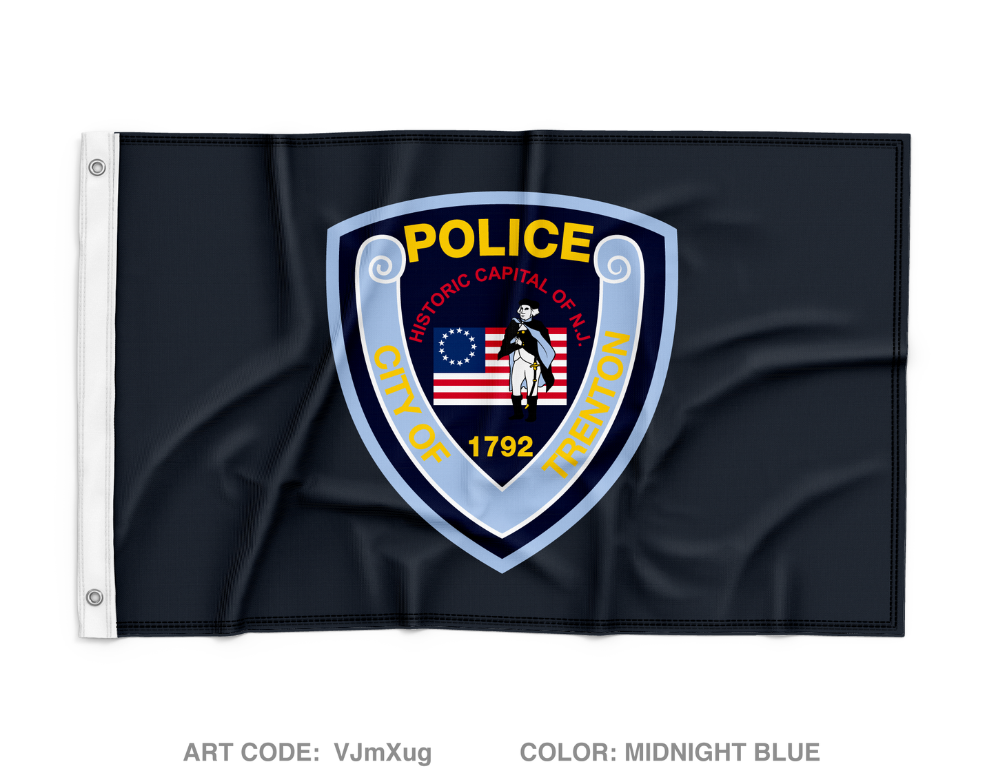 Trenton Police Department Wall Flag - VJmXug