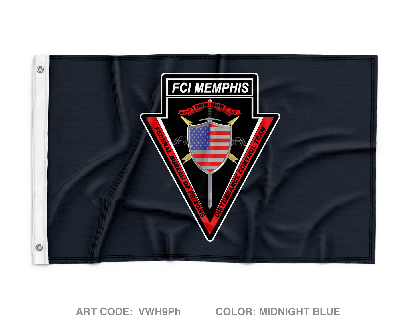 FCI Memphis Disturbance Control Team Wall Flag - VWH9Ph