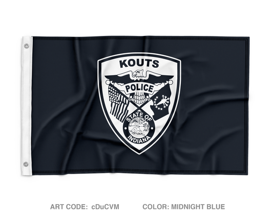 Kouts Police Wall Flag - cDuCVM
