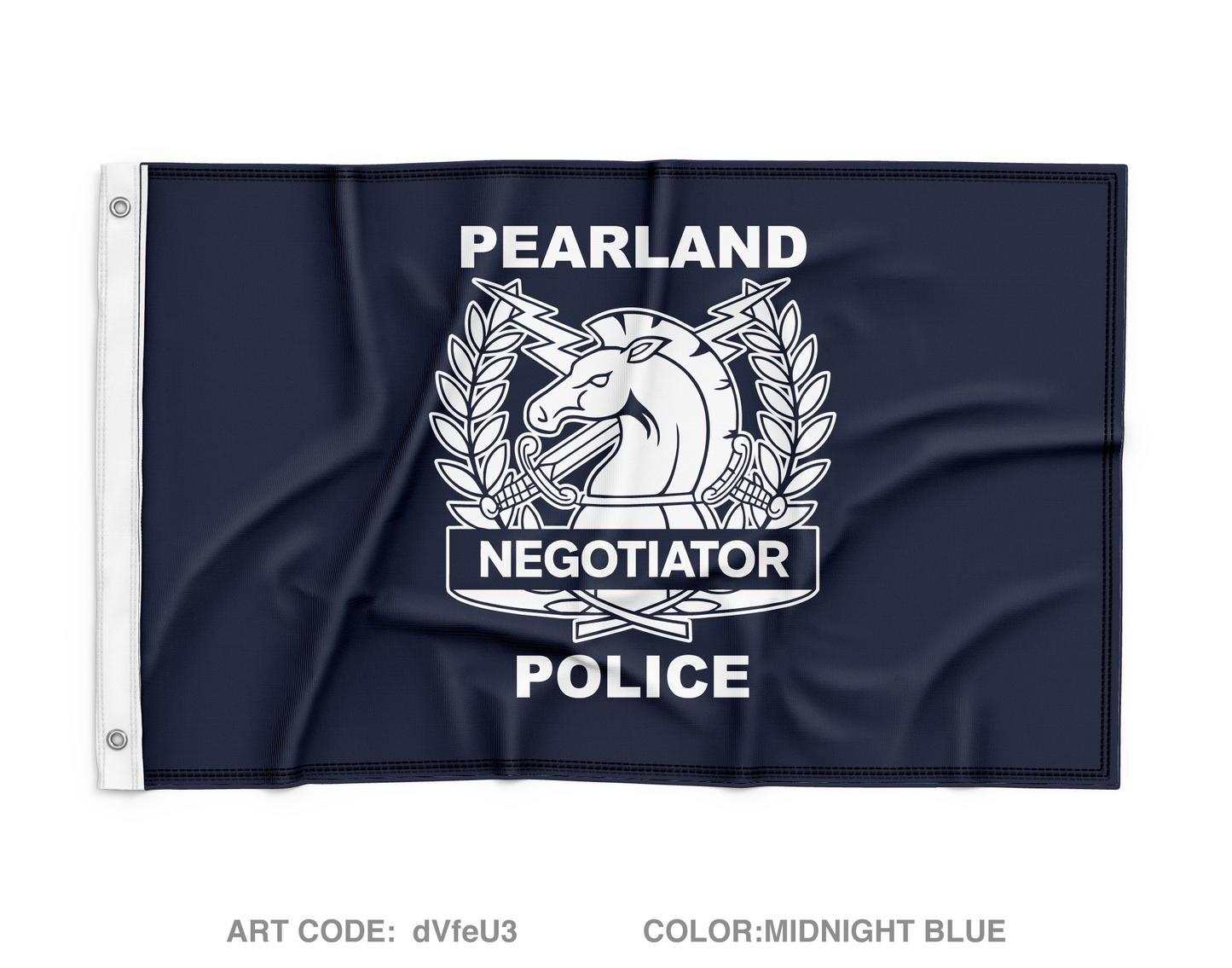 Pearland SWAT / Hostage Negotiation Team Wall Flag - dVfeU3