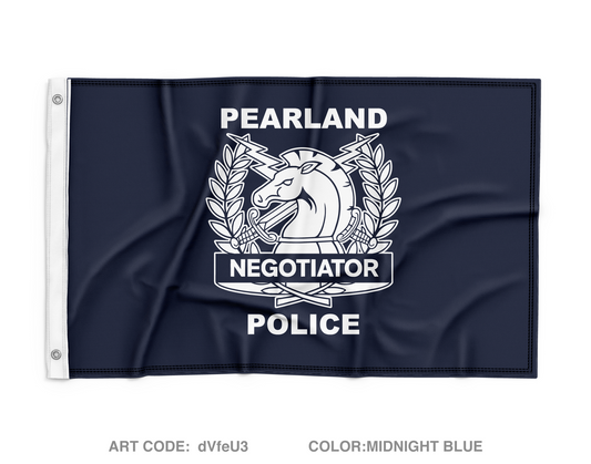 Pearland SWAT / Hostage Negotiation Team Wall Flag - dVfeU3
