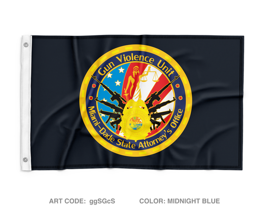 Miami Dade State Attorney - Gun Violence Unit Wall Flag - ggSGcS