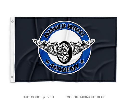 Winged wheel academy Wall Flag - j2uVEH