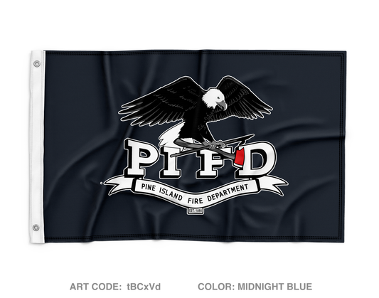 Pine Island Fire Department Wall Flag - tBCxVd