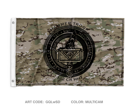 Hammer Troop, 3/2CR Wall Flag - GQLwSD