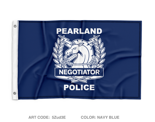 Pearland SWAT / Hostage Negotiation Team Wall Flag - 5Zud3E