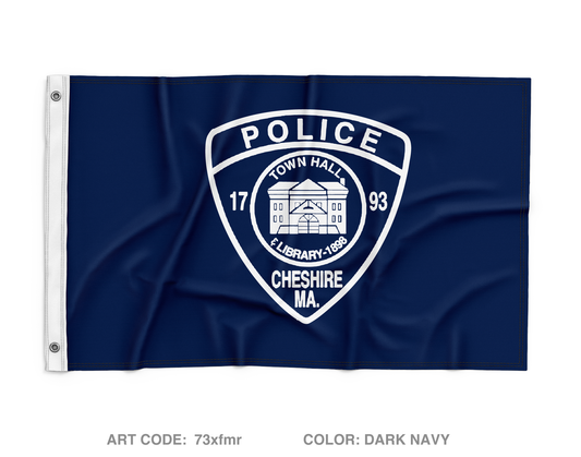 Cheshire Police Department Wall Flag - 73xfmr