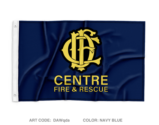 Centre Fire Department Wall Flag - DAWqda