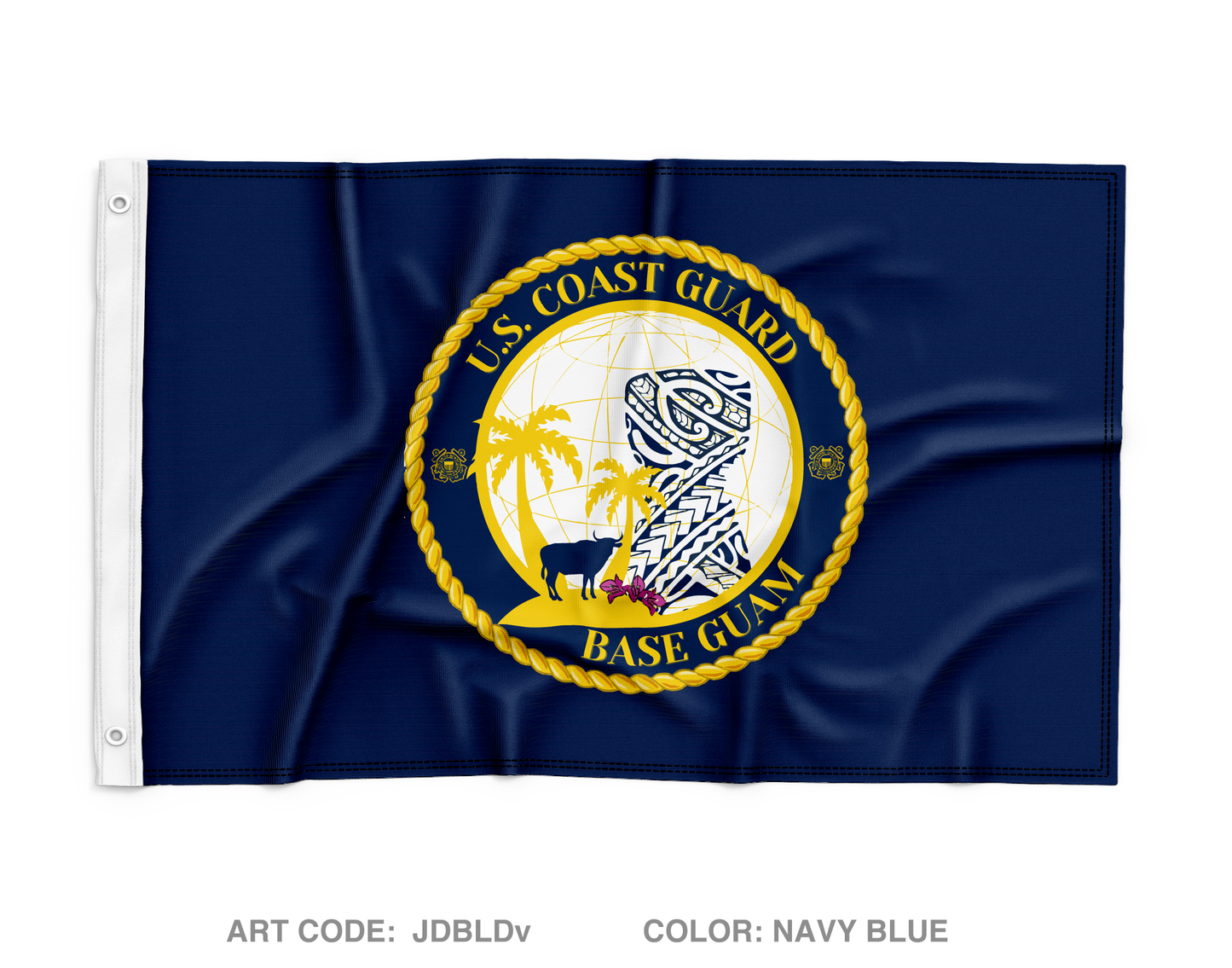 USCG Base Guam Wall Flag - JDBLDv
