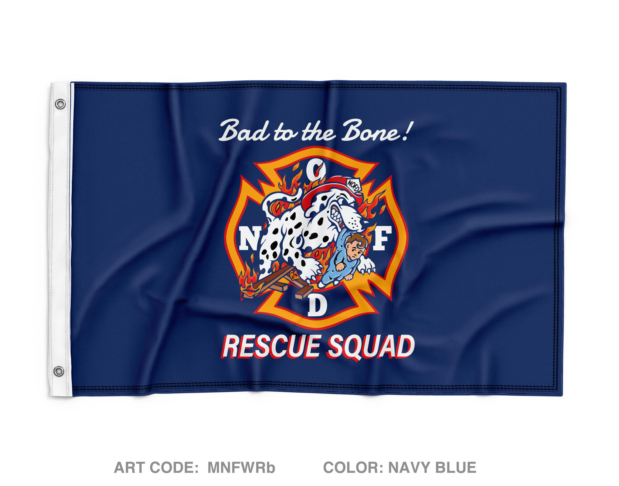 NOFD Rescue 7 Wall Flag - MNFWRb – Emblem Athletic