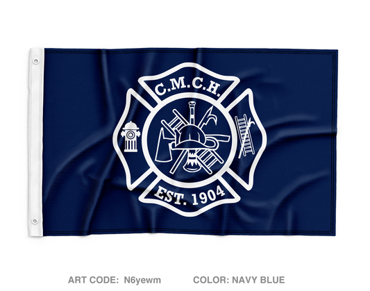 Cape May Court House Fire Dept Wall Flag - N6yewm