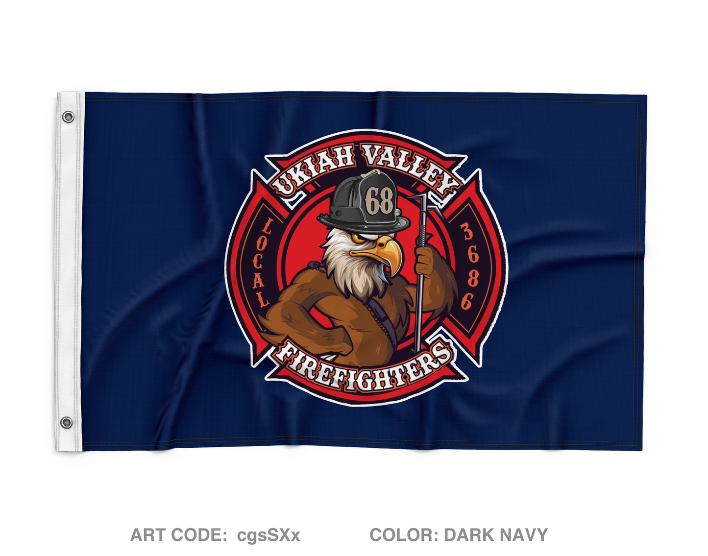 Ukiah Local 3686 Wall Flag - cgsSXx