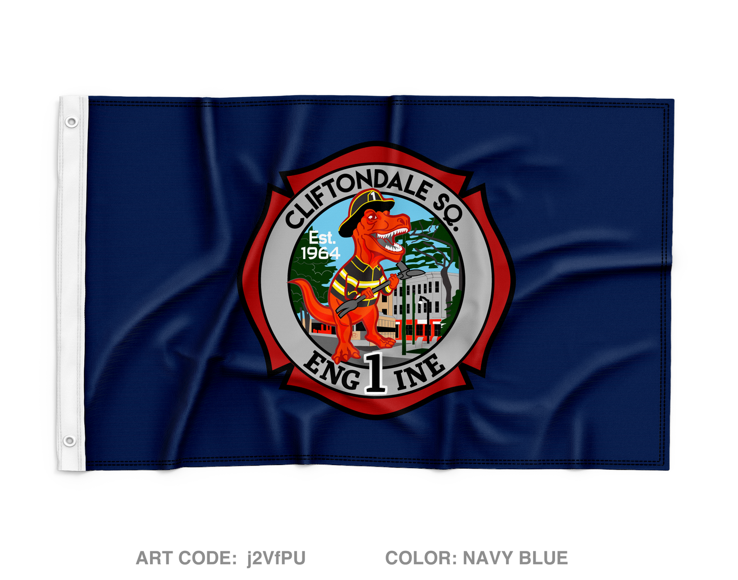 Saugus Fire Department Fundraising Collection Wall Flag - j2VfPU