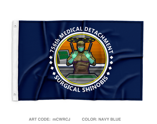 756TH MEDICAL DETACHMENT Wall Flag - mCWRCJ