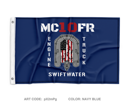MCFRS Station 10 Wall Flag - pX2mPg