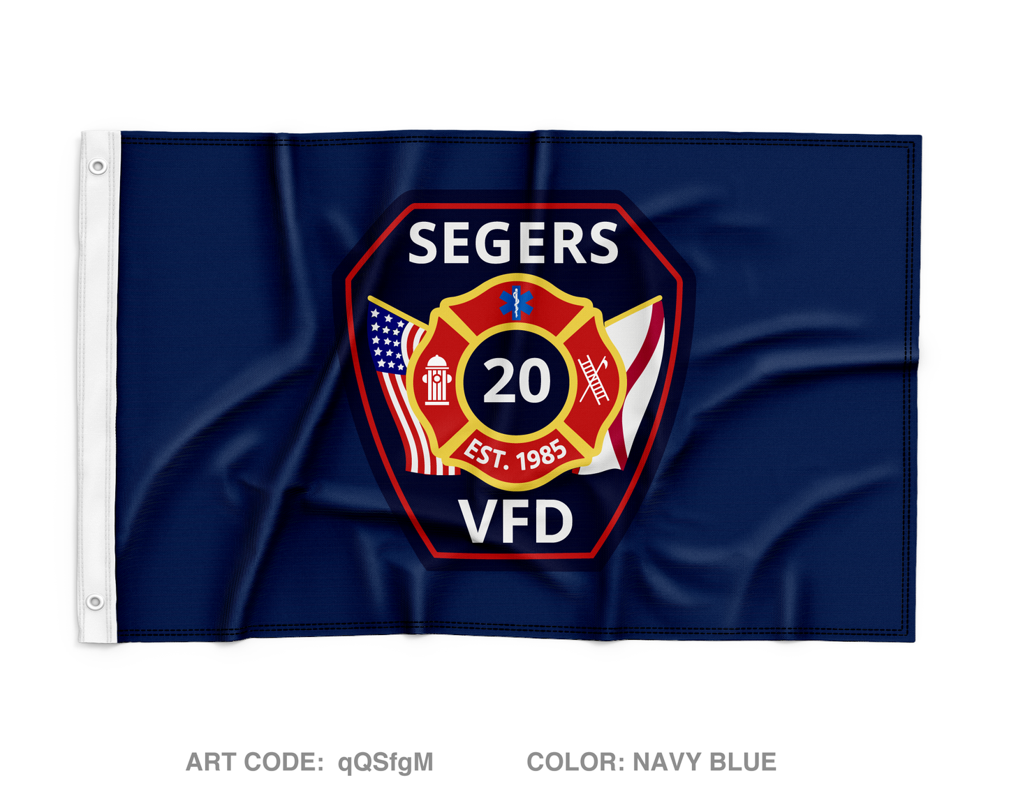 Segers Fire & Rescue Wall Flag - qQSfgM