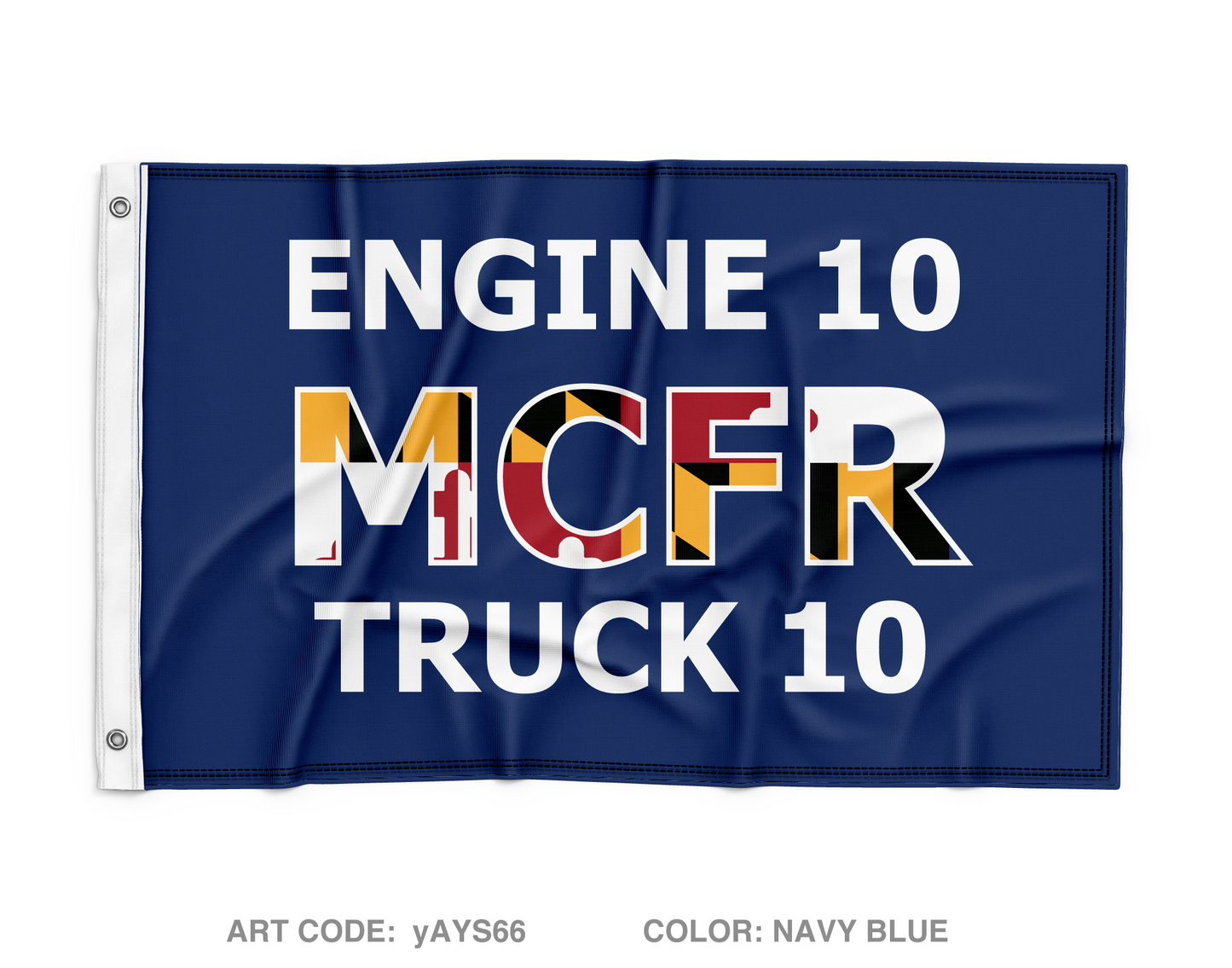 MCFRS Station 10 Wall Flag - yAYS66