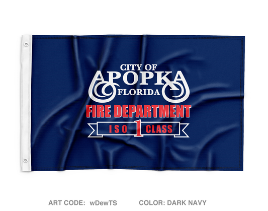 Apopka Fire Department Wall Flag - wDewTS