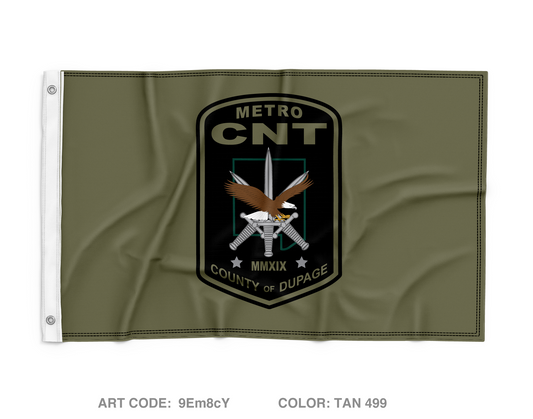 METRO CNT Wall Flag - 9Em8cY