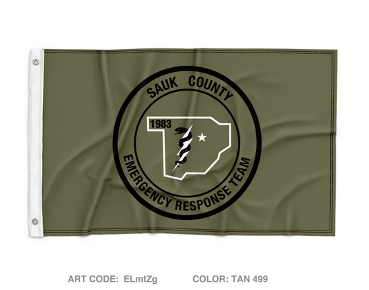 Sauk County Emergency Response Team Wall Flag - ELmtZg