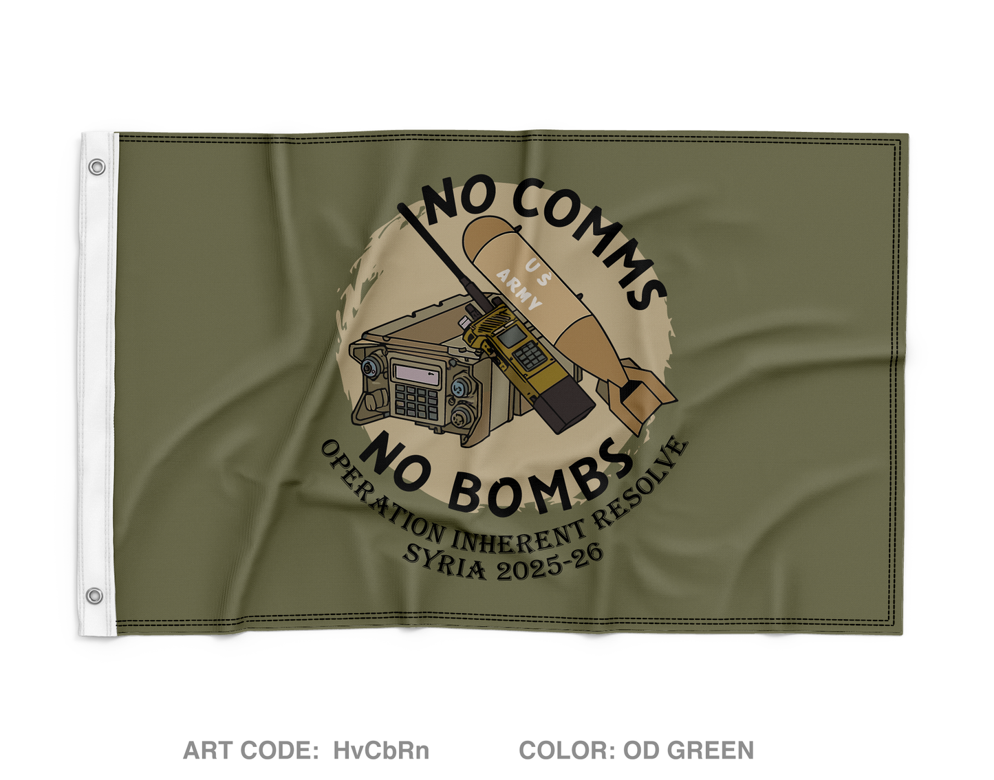 1-133 IN Wall Flag - HvCbRn