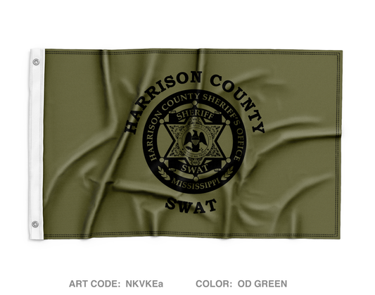 Harrison County SWAT Wall Flag - NKVKEa