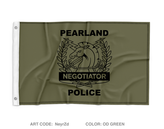 Pearland SWAT / Hostage Negotiation Team Wall Flag - NeyrZd