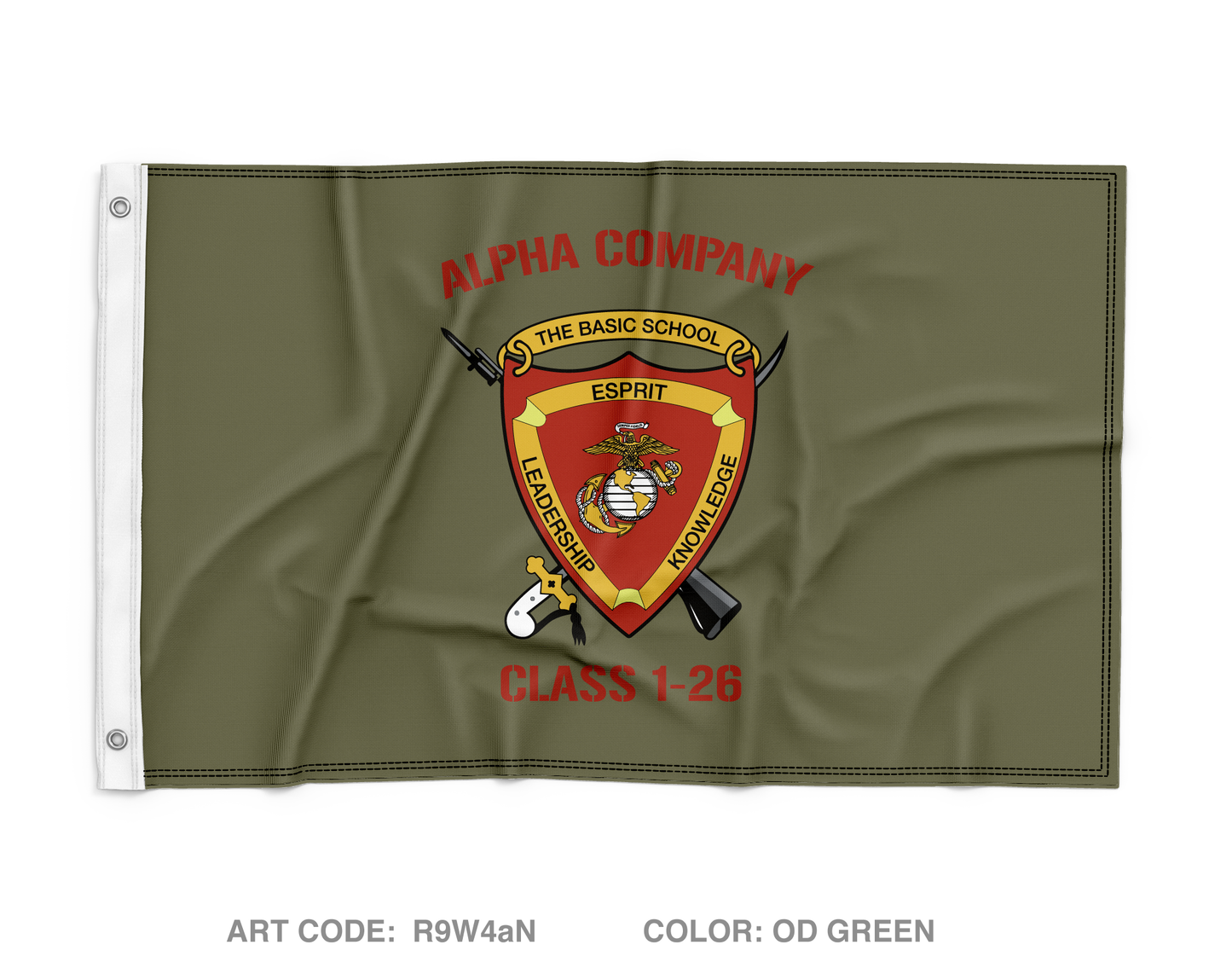 TBS A Co. 1-26 Wall Flag - R9W4aN