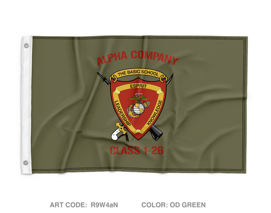 TBS A Co. 1-26 Wall Flag - R9W4aN