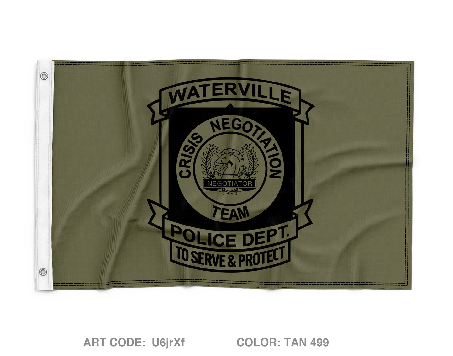 Crisis Negotiation Team Wall Flag - U6jrXf