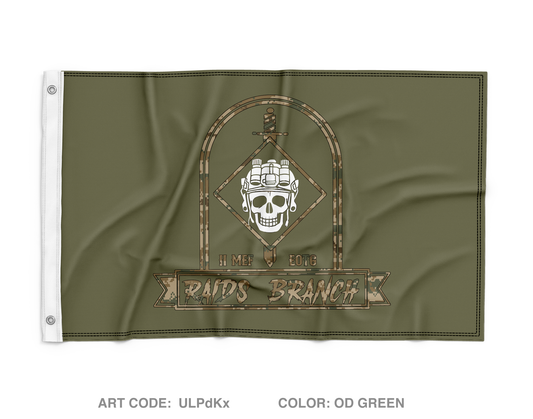 II MEF EOTG, Amphibious Raids Branch Wall Flag - ULPdKx