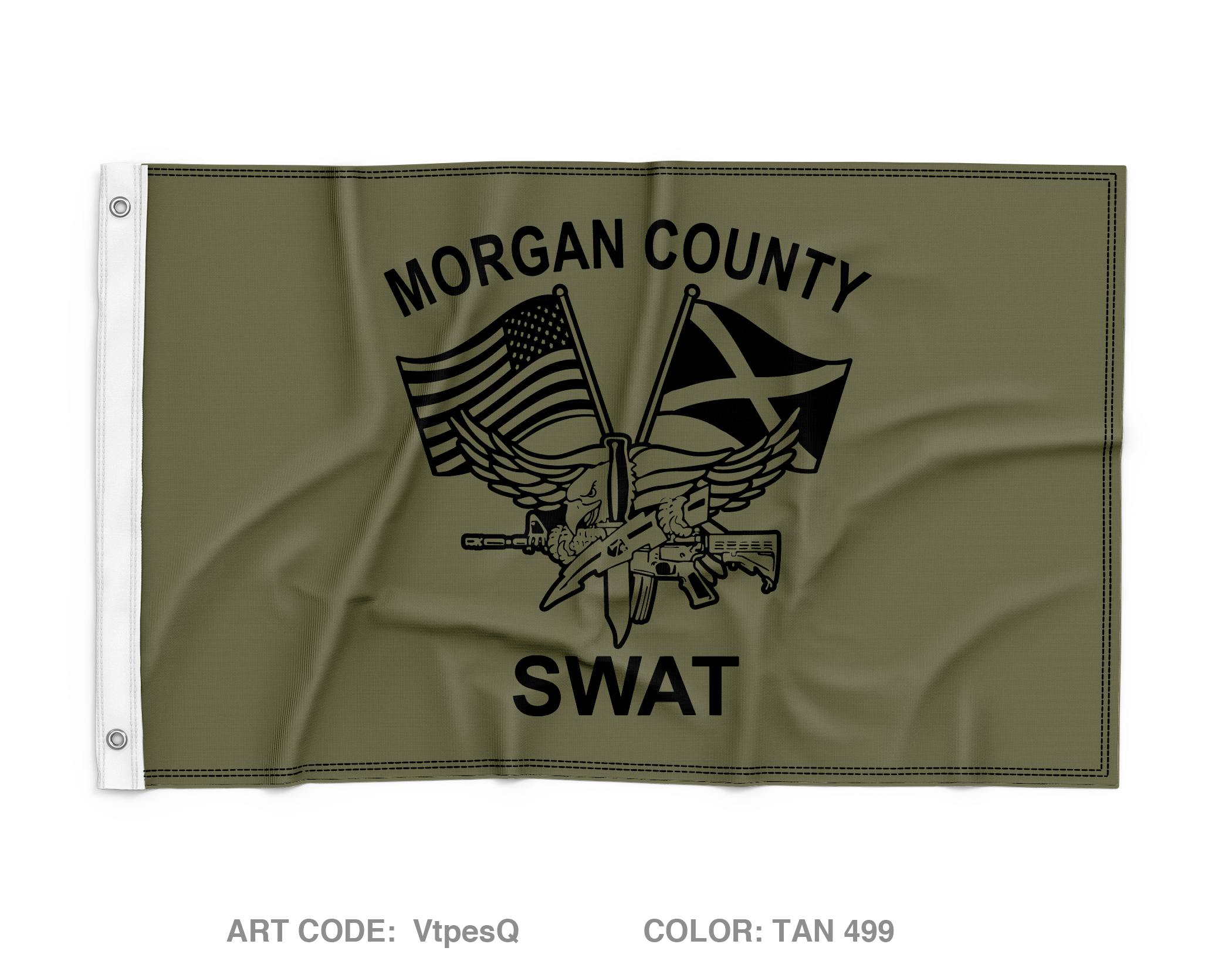 Morgan County SWAT Wall Flag - VtpesQ – Emblem Athletic