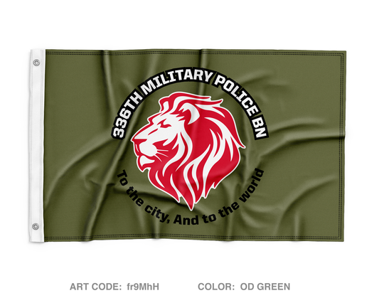 336th Military Police BN Wall Flag - fr9MhH