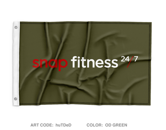 Snap Fitness Wall Flag - huTDeD