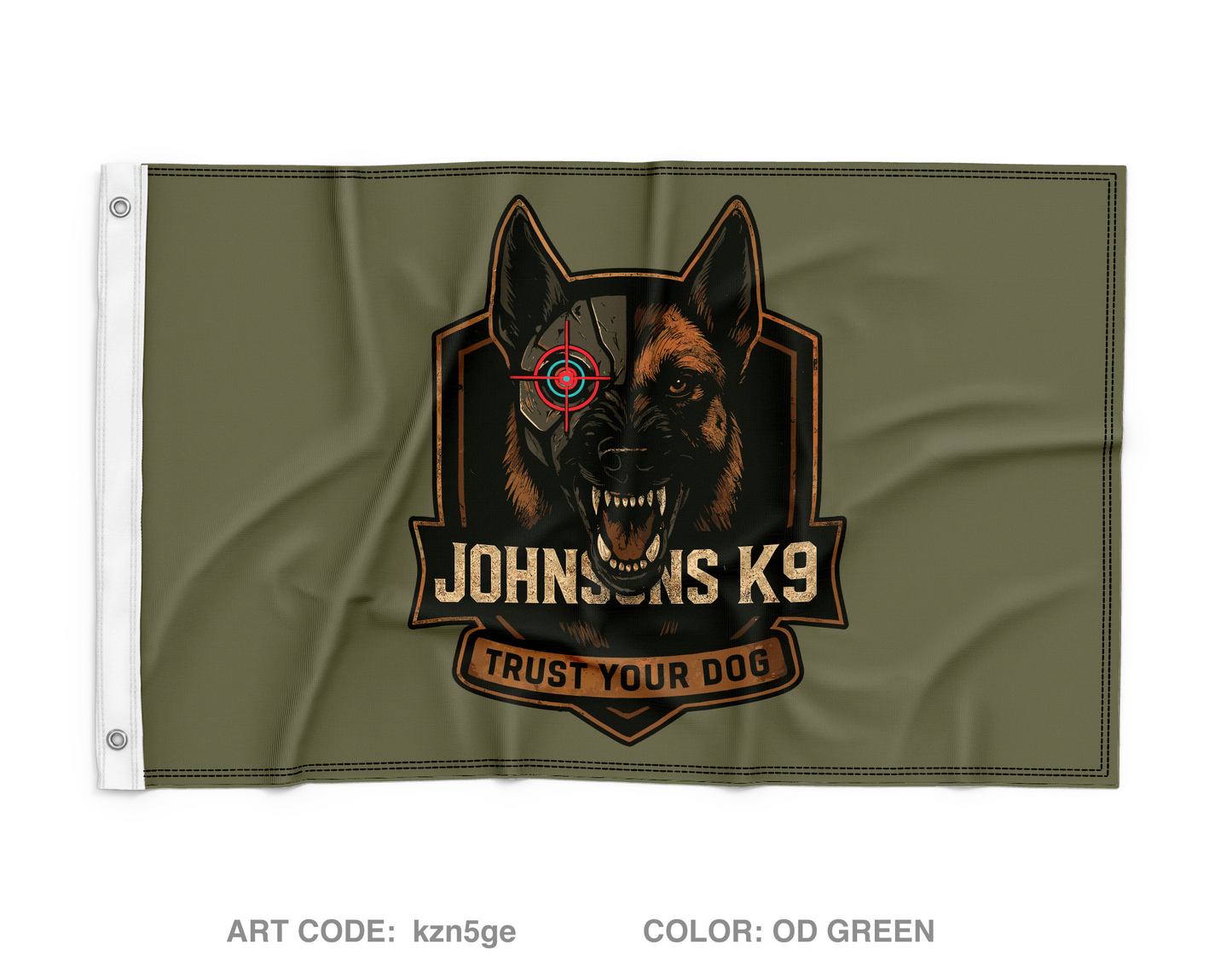 Johnsons K9 Wall Flag - kzn5ge