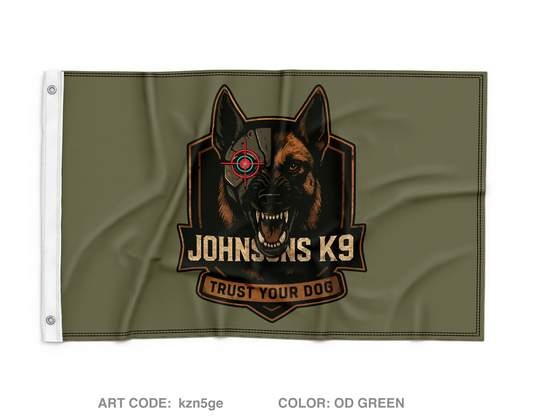 Johnsons K9 Wall Flag - kzn5ge