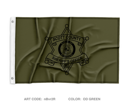 Scott County Sheriff's Office Wall Flag - nBvr2R