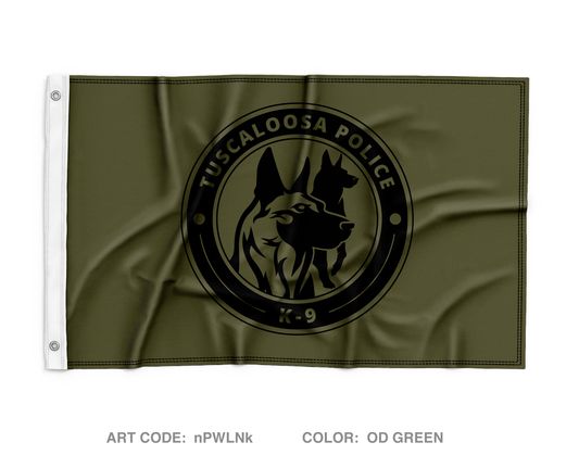 Tuscaloosa Police K-9 unit Wall Flag - nPWLNk
