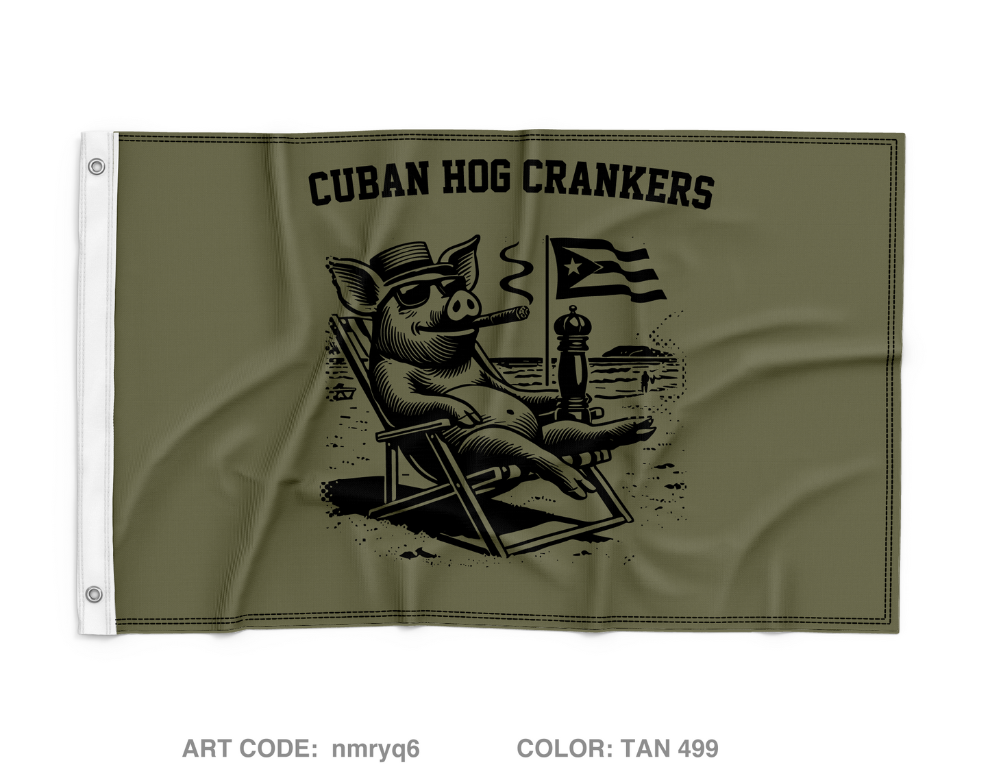 Cuban Hog Wall Flag - nmryq6