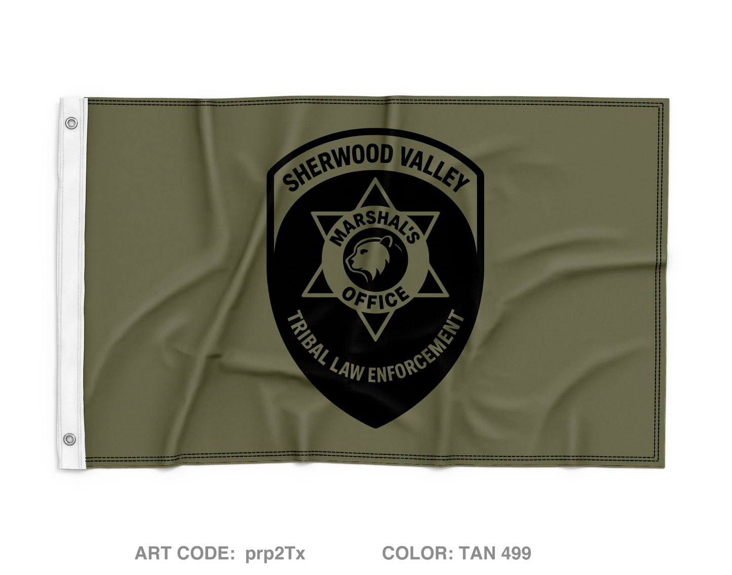 SHERWOOD Valley Marshals Wall Flag - prp2Tx