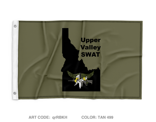 Upper Valley SWAT Team Wall Flag - qrRBKH